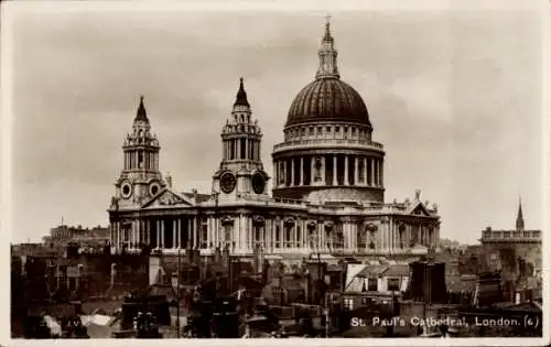 Ak London City England, St. Pauls Kathedrale