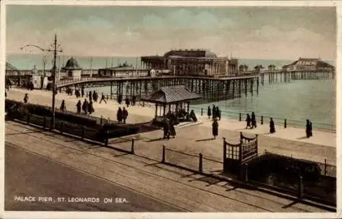 Ak St. Leonards on Sea Hastings Südostengland, Palace Pier