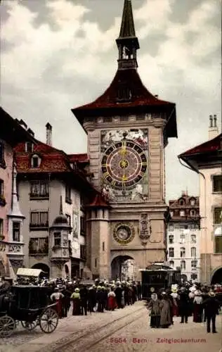 Ak Bern Stadt Schweiz, Zeitglockenturm