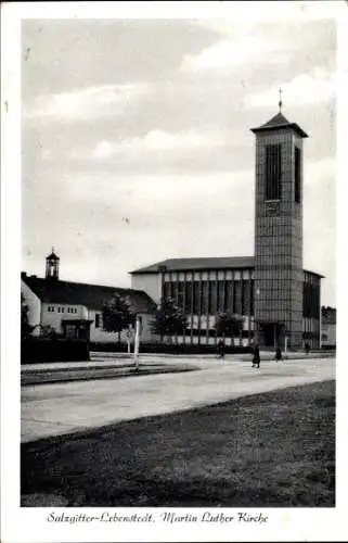 Ak Lebenstedt Salzgitter in Niedersachsen, Martin-Luther-Kirche