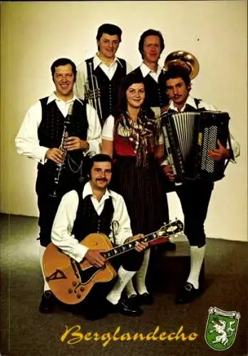 Ak Musikgruppe Berglandecho, Gruppenbild, Autogramme