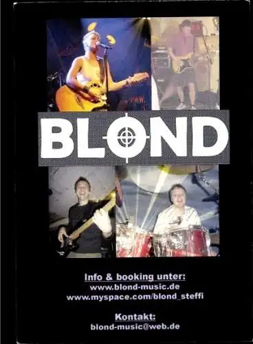 Ak Musikgruppe Blond, Portrait, Konzert, Autogramme