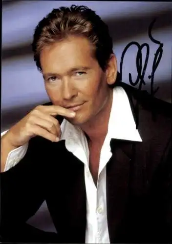 Ak Sänger Olaf Berger, Portrait, Autogramm