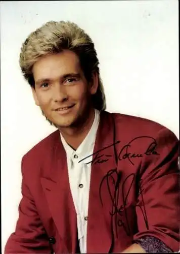 Ak Sänger Olaf Berger, Portrait, Autogramm