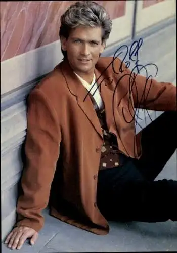 Ak Sänger Olaf Berger, Portrait, Autogramm