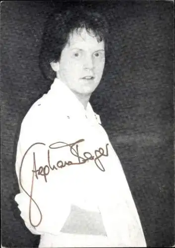 Ak Sänger Stephan Berger, Portrait, Autogramm