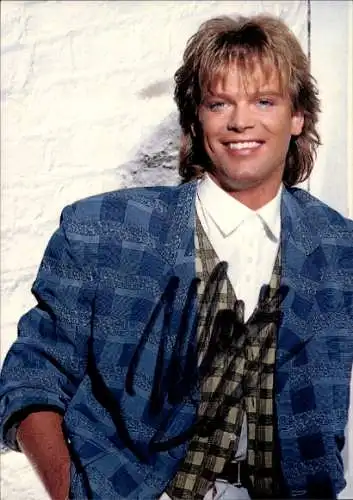 Ak Sänger Klaus Densow, Zeit zu Zweit, Portrait, Autogramm