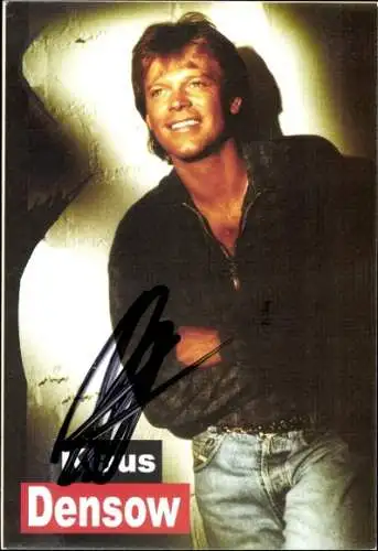 Ak Sänger Klaus Densow, Portrait, Autogramm