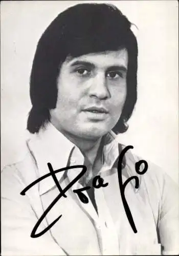 Ak Sänger Drafi Deutscher, Selbst die Steine werden weinen, Portrait, Autogramm