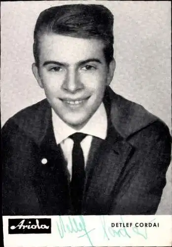 Ak Sänger Detlef Cordai, Portrait, Autogramm