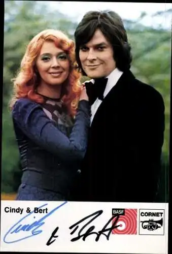 Ak Sänger Cindy und Bert, Portrait, Autogramm