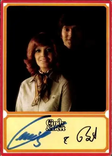 Ak Sänger Cindy und Bert, Portrait, Autogramm