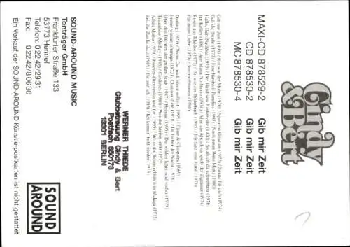 Ak Sänger Cindy und Bert, Portrait, Autogramm