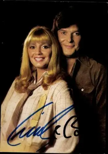 Ak Sänger Cindy und Bert, Portrait, Autogramme