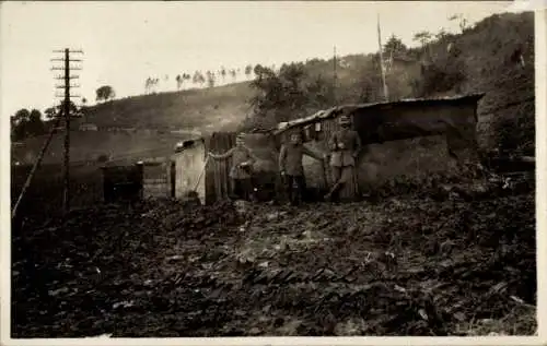 Foto Ak Verdun Meuse, Deutsche Soldaten, Villa Reittenbach, I. WK