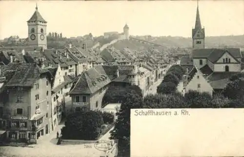 Ak Schaffhausen am Rhein Schweiz, Panorama