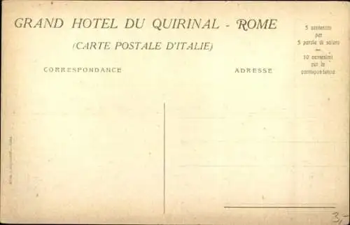 Ak Roma Rom Lazio, Grand Hotel Quirinal, Wintergarten