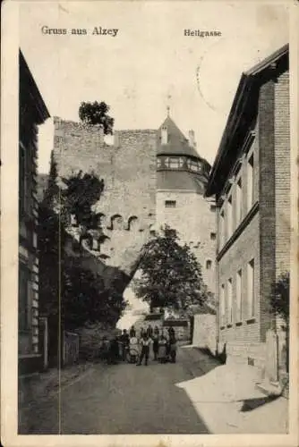 Ak Alzey in Rheinhessen, Hellgasse