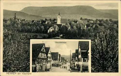 Ak Nehren bei Tübingen Württemberg, Gesamtansicht, Hauptstraße