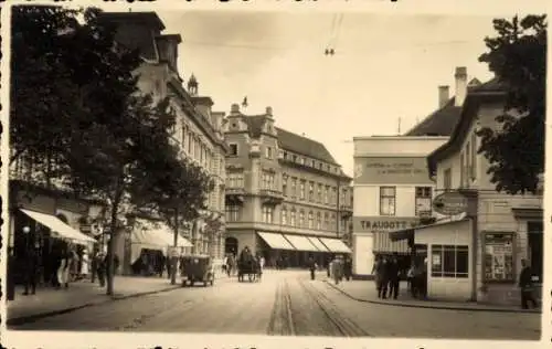 Foto Ak Sibiu Nagyszeben Hermannstadt Rumänien, Königin Maria-Straße, Geschäft Traugott W.