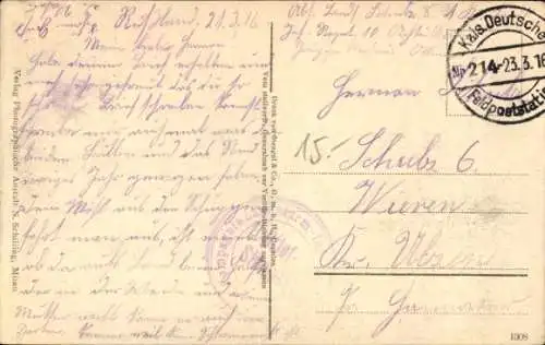 Ak Jelgava Mitau Lettland, Bahnhof, Kriegszerstörung I. WK