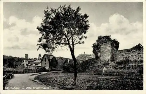 Ak Montabaur im Westerwald, Alte Stadtmauer