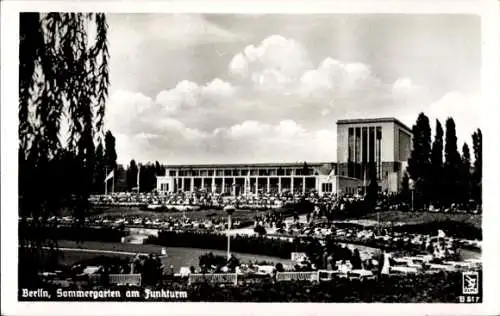 Ak Berlin Charlottenburg Westend, Sommergarten am Funkturm