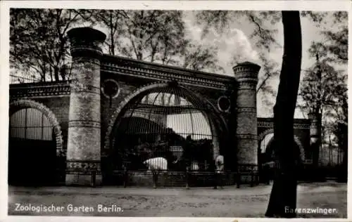 Ak Berlin Tiergarten, Zoologischer Garten Berlin, Bärenzwinger