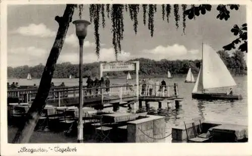 Ak Berlin Reinickendorf Konradshöhe Tegelort, Seegarten, Segelboote