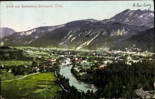 Ak Kramsach in Tirol, Blick auf Rattenberg, Panorama