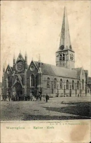 Ak Waregem Waereghem Wareghem Westflandern, Kirche