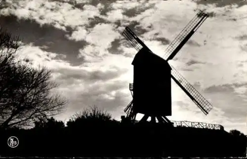 Ak Saint Idesbald Koksijde Koksijde Bains Westflandern, Alte Windmühle