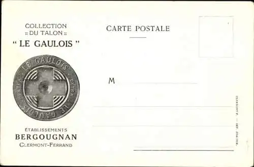 Ak Der Hahn und der Fuchs, Reklame, Sammlung Talon Le Gaulois