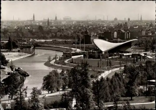 Ak Berlin Tiergarten, Kongresshalle mit Spree