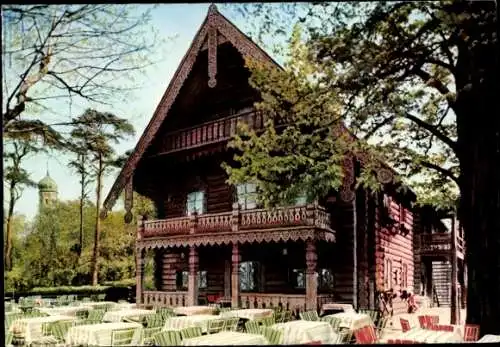 Ak Berlin Zehlendorf Wannsee, Gaststätte Blockhaus Nikolskoe