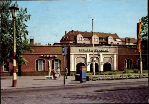 Ak Berlin Köpenick, S-Bahnhof, Straßenseite, Mitropa