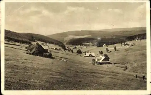 Ak Kowary Schmiedeberg im Riesengebirge, Schlesische Grenzbauden