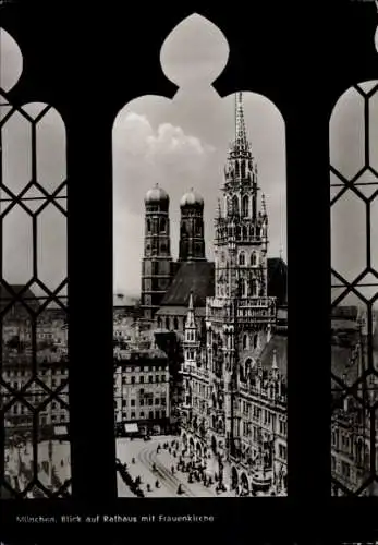 Ak München, Frauenkirche, Rathaus