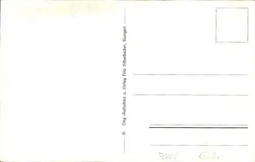 Ak Stuttgart in Baden Württemberg, Blick vom Bahnhofsturm über die Stadt