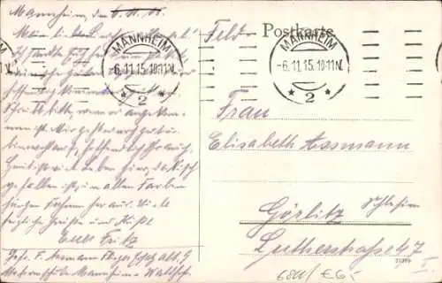 Ak Mannheim in Baden Württemberg, Blick auf den Hafen