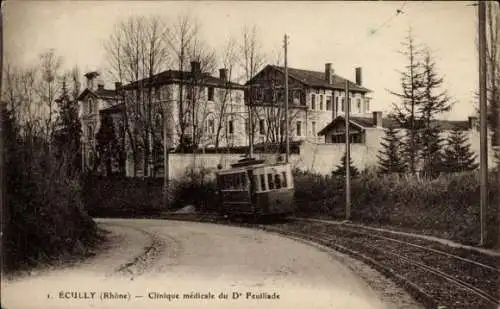 Ak Écully Rhône, Medizinische Klinik D'Feuillade