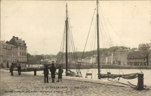 Ak Saint Valery en Caux Seine Maritime, Hafen