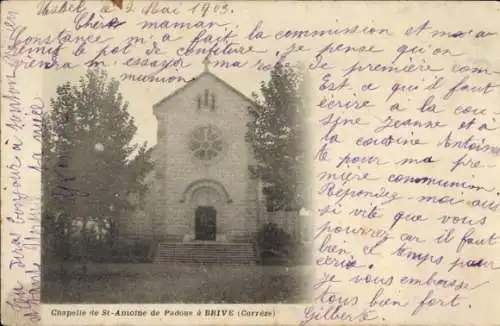 Ak Brive la Gaillarde Corrèze, Kapelle Saint-Antoine de Padua