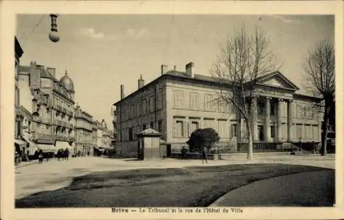 Ak Brive la Gaillarde Corrèze, Gericht, Rathaus