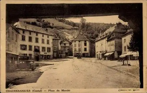 Ak Chaudesaigues Cantal, Place du Marche