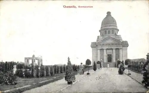 Ak Chemnitz in Sachsen, Krematorium