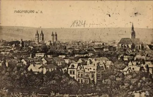 Ak Naumburg an der Saale, Panoramablick auf die Stadt