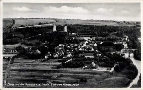 Ak Saaleck Bad Kösen Naumburg Saale, Blick vom Restaurant Himmelreich, Inh. Walter Reichenbach