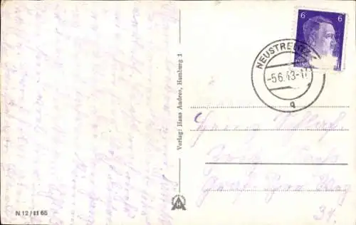 Ak Neustrelitz in Mecklenburg, Zierker See, Kanus