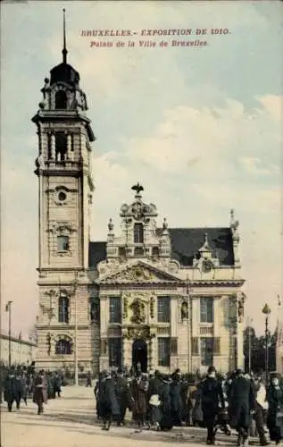 Ak Brüssel Brüssel, Ausstellung 1910, Palais de la Ville